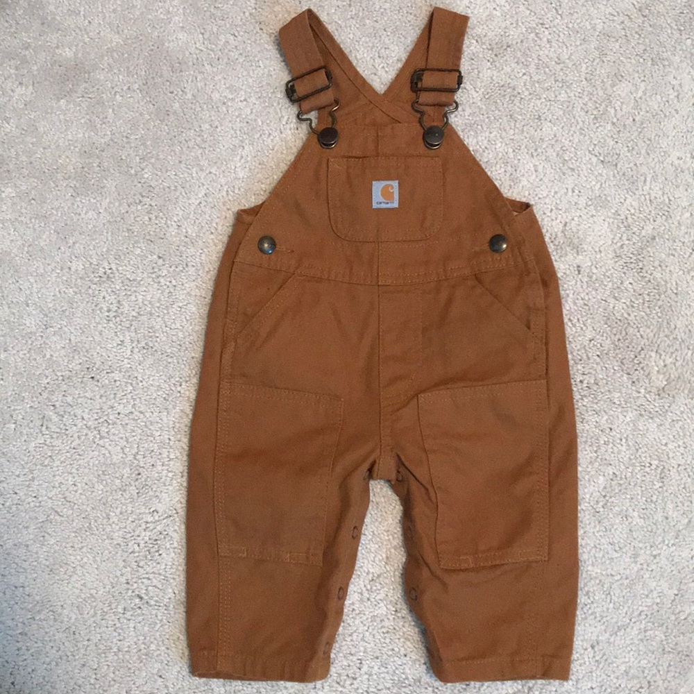Infant Carhartt canvas bib overalls